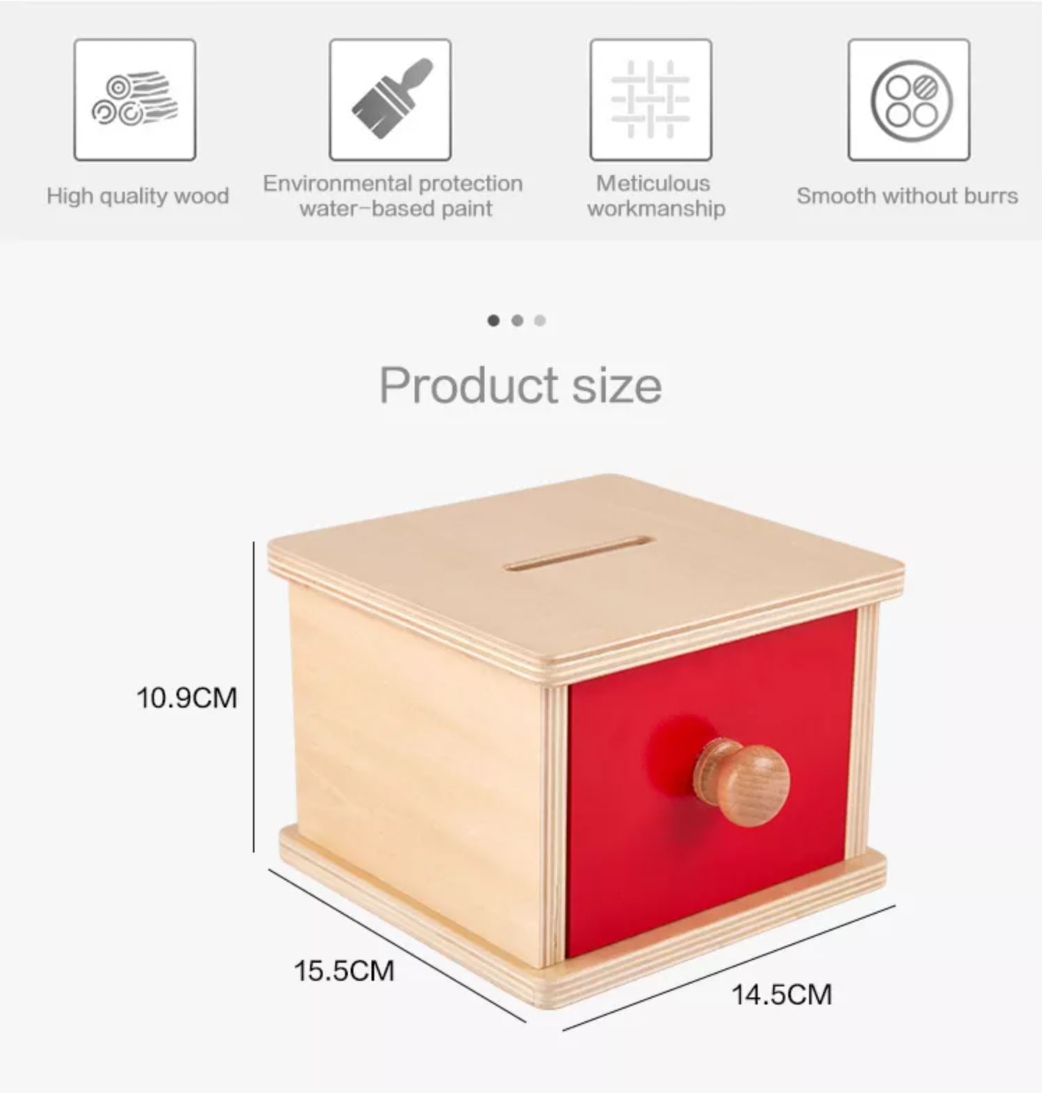 Coin sales box montessori