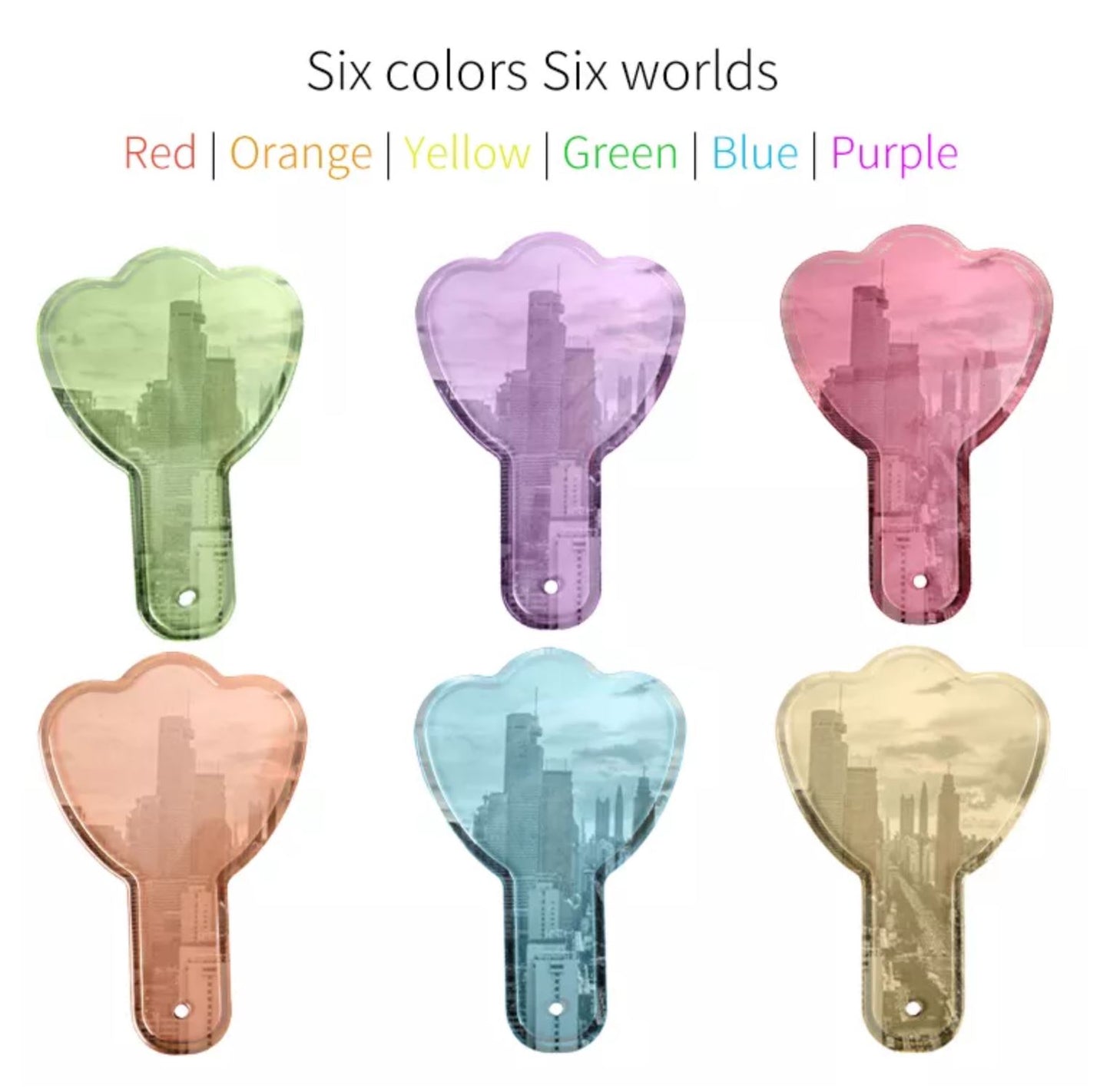 Montessori Translucent Color Paddles Set