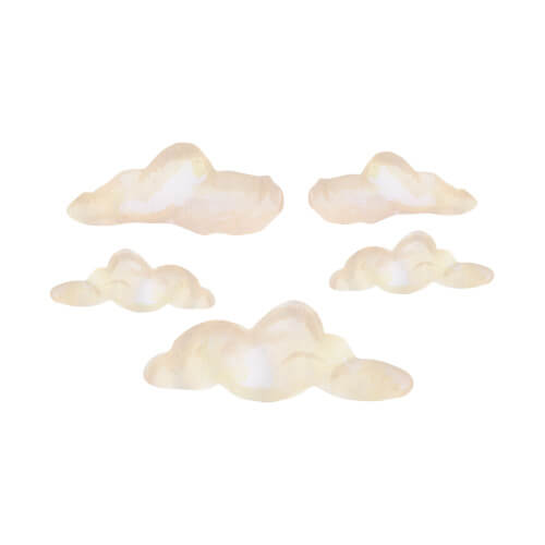 Wall Stickers Cloud 5 pcs,White