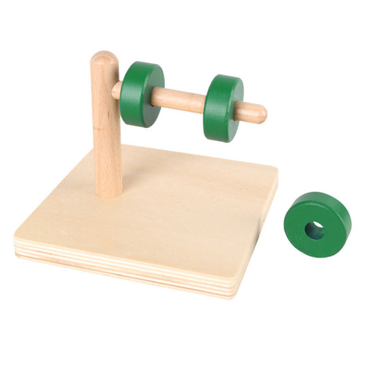 Montessori Discs on Horizontal Dowel