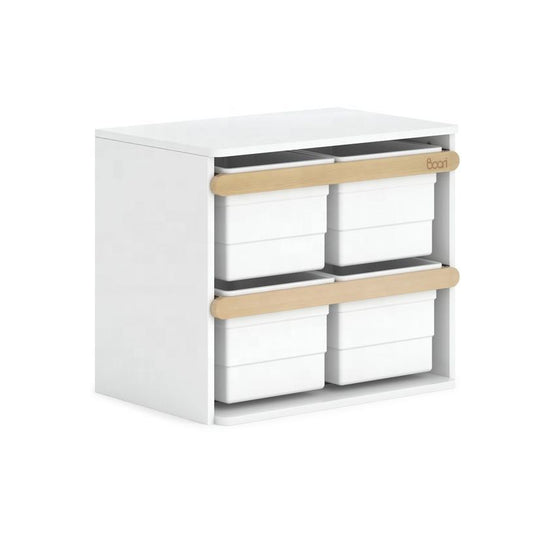 Tidy Toy Cabinet, White & Almond(Pre-order 4-6 weeks)