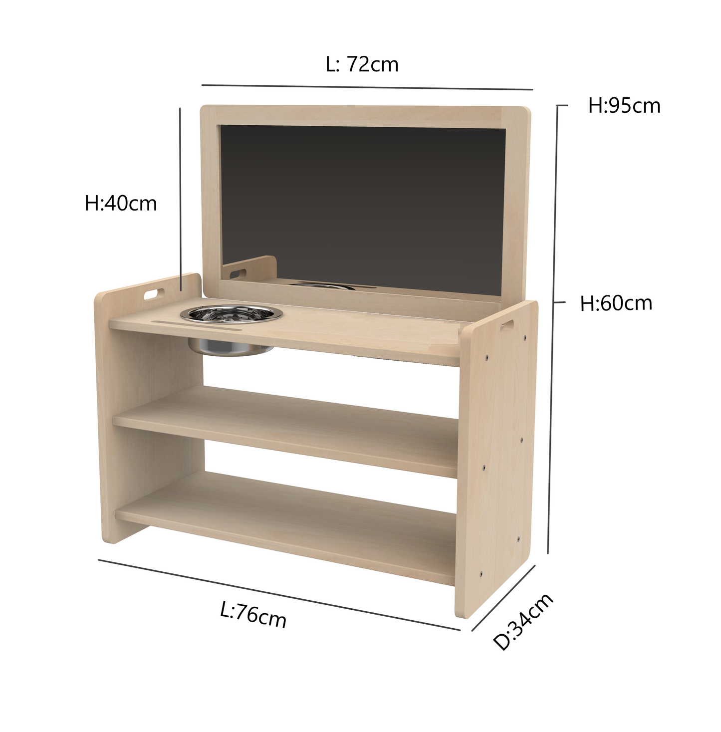 Montessori self-care station, Single