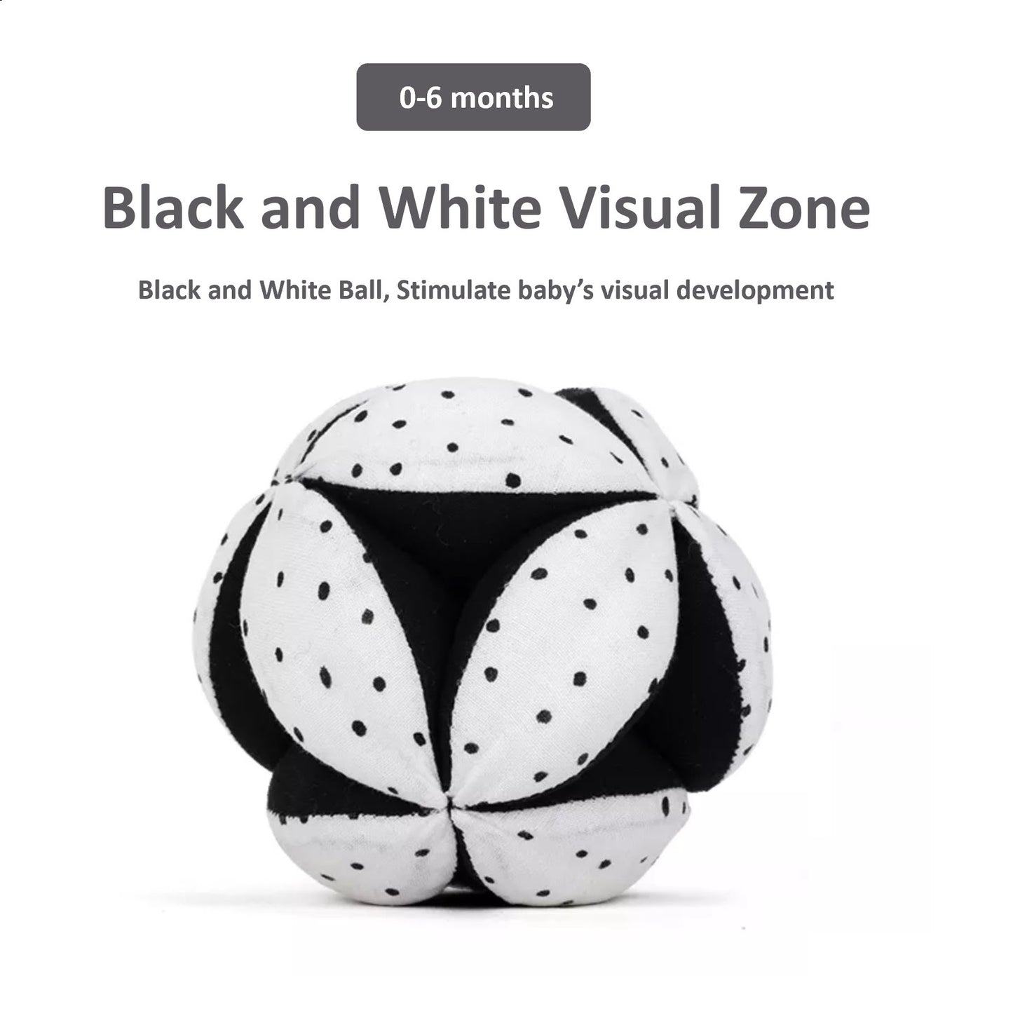 Montessori Black & White Contrast Cotton Ball